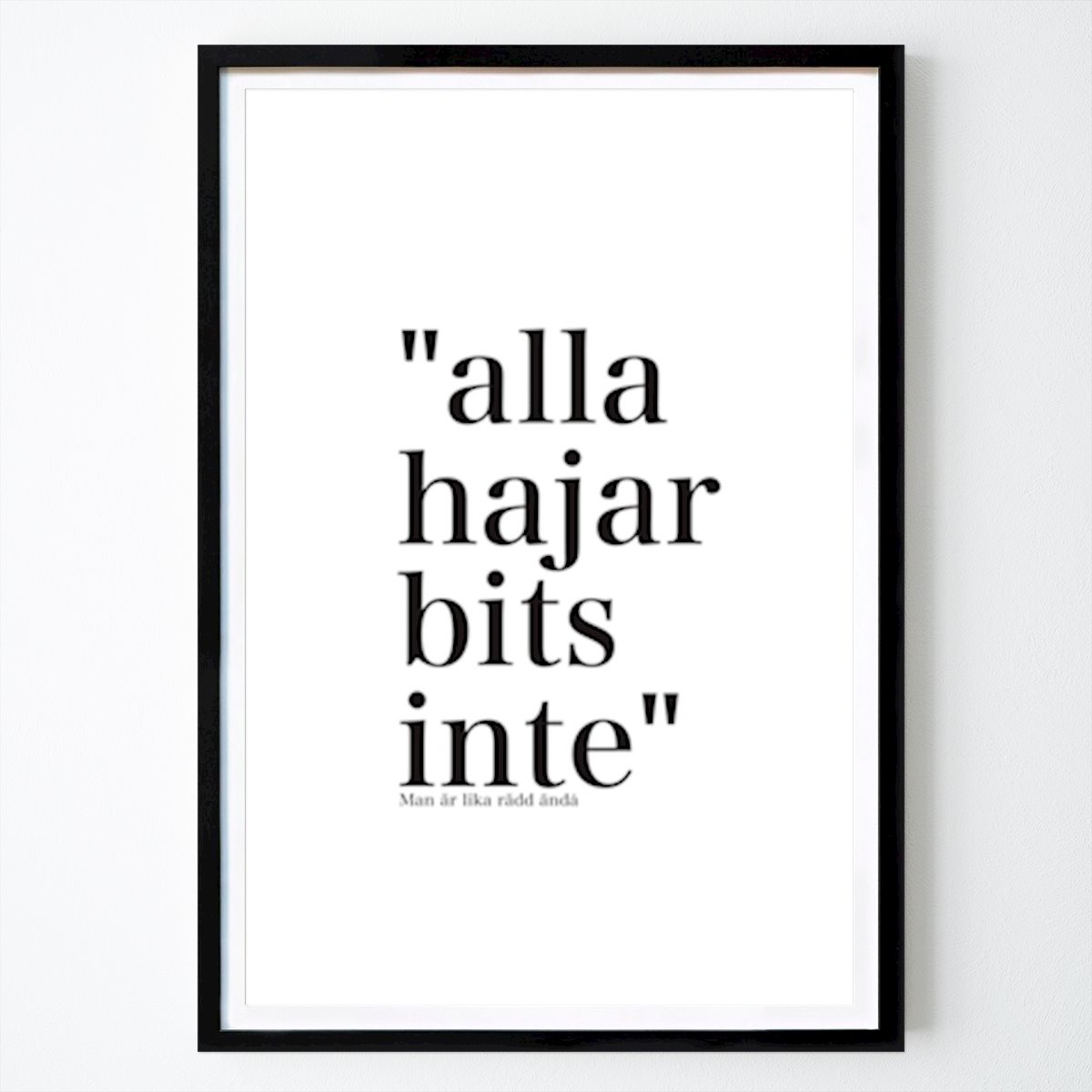 Detti Poster: Hai paura lo stesso di Malin Sundström