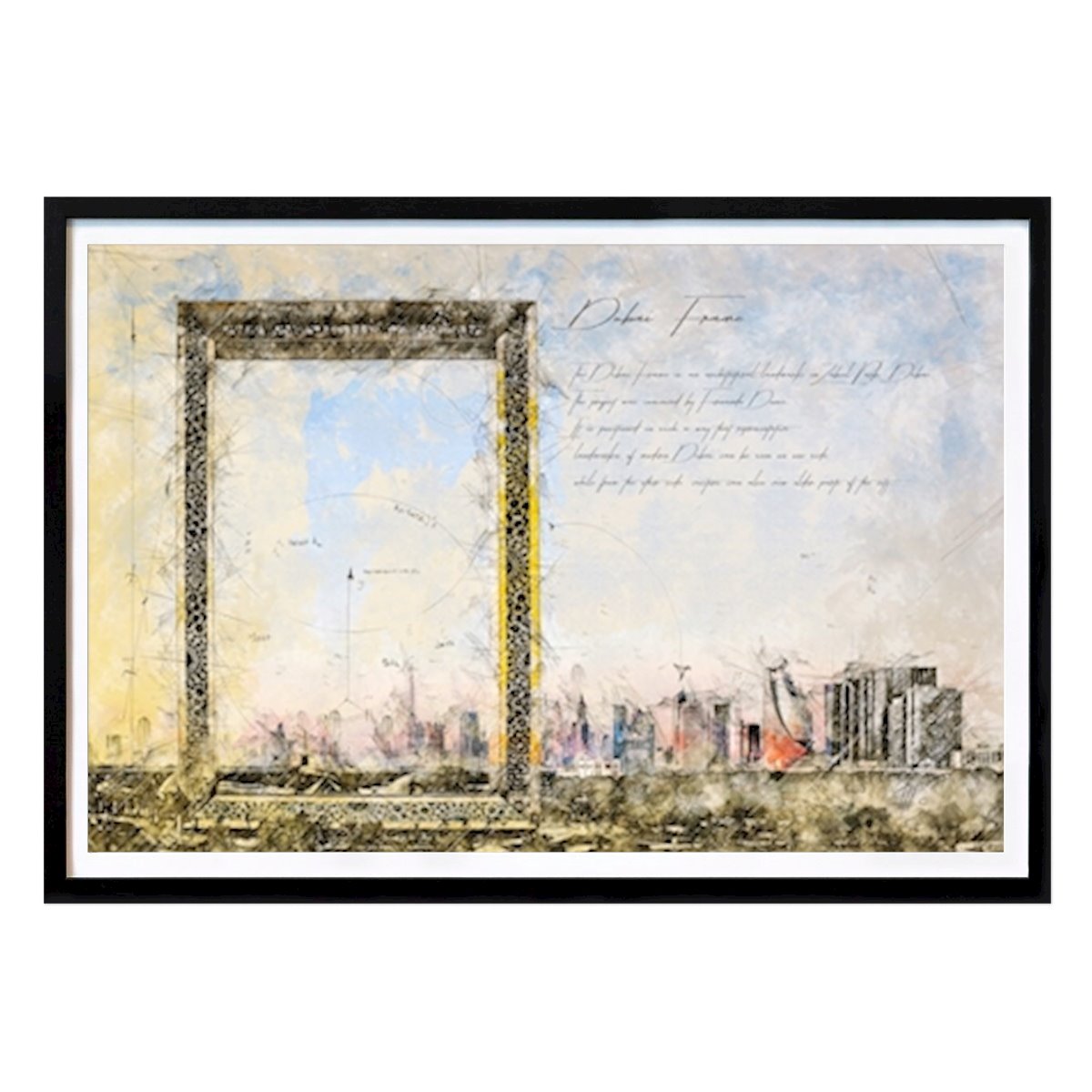 Ilustrace Plakát: Dubajský rám od Theodor Decker