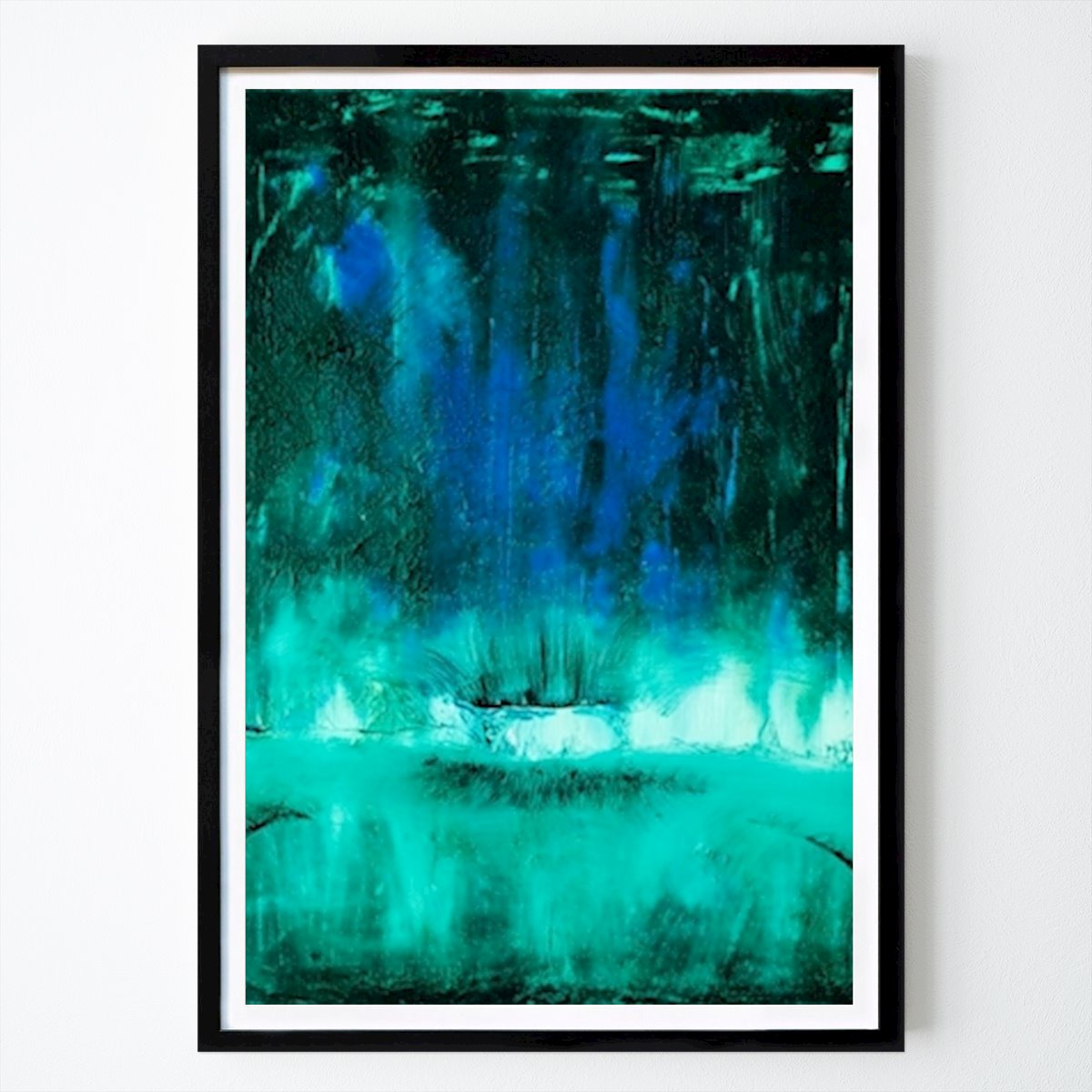 Abstrakt Poster: Grön Blå av Harry Zaft
