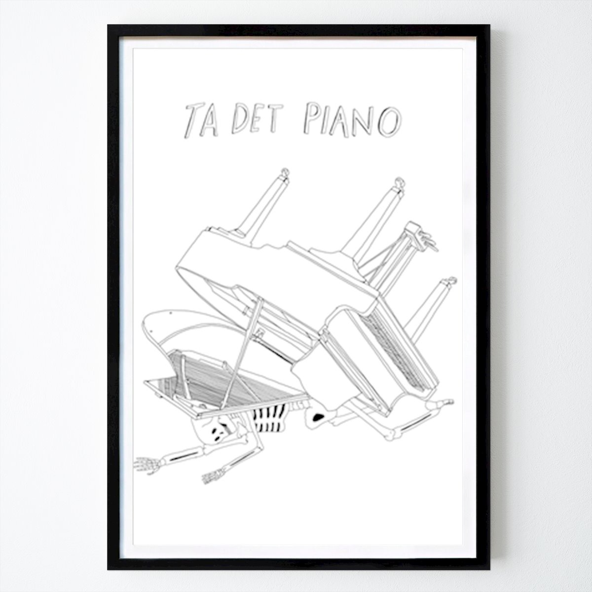 Muziek Poster: Neem het piano van Niklas hallberg