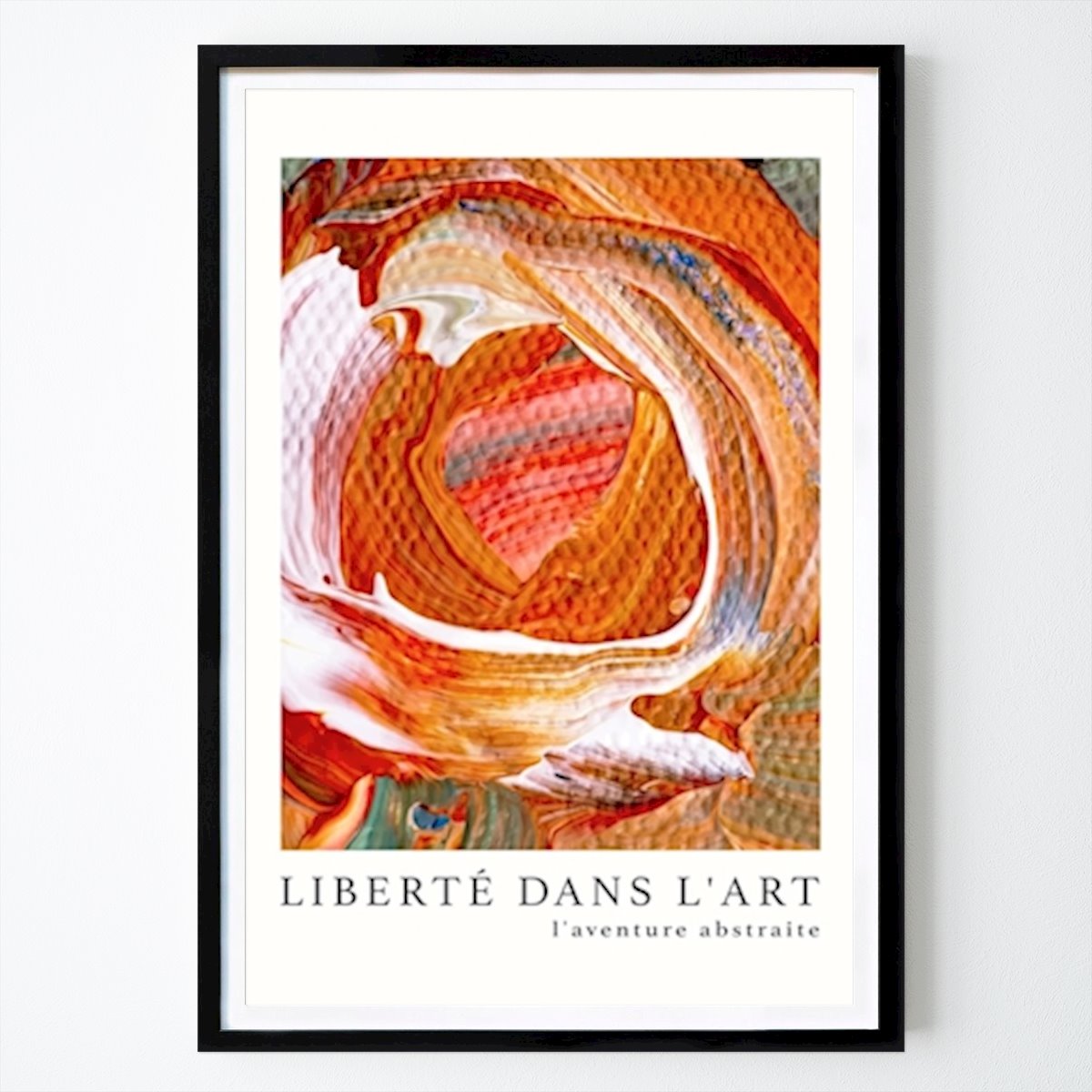 Abstract Poster: Freedom In Art (No 6) by Nook Vintage Archive