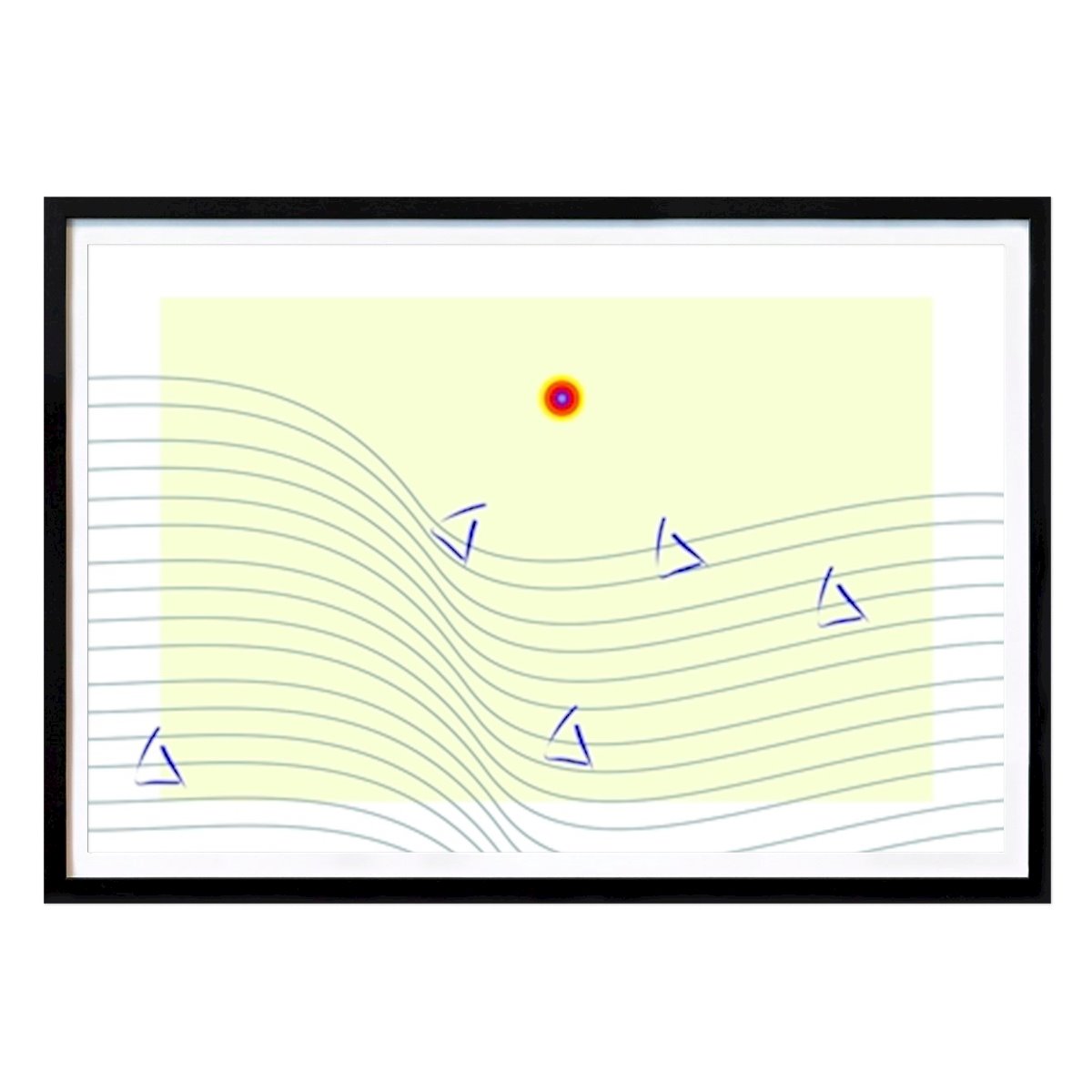 People & Portrait Poster: Sailing on a big wave by Eckhard berger