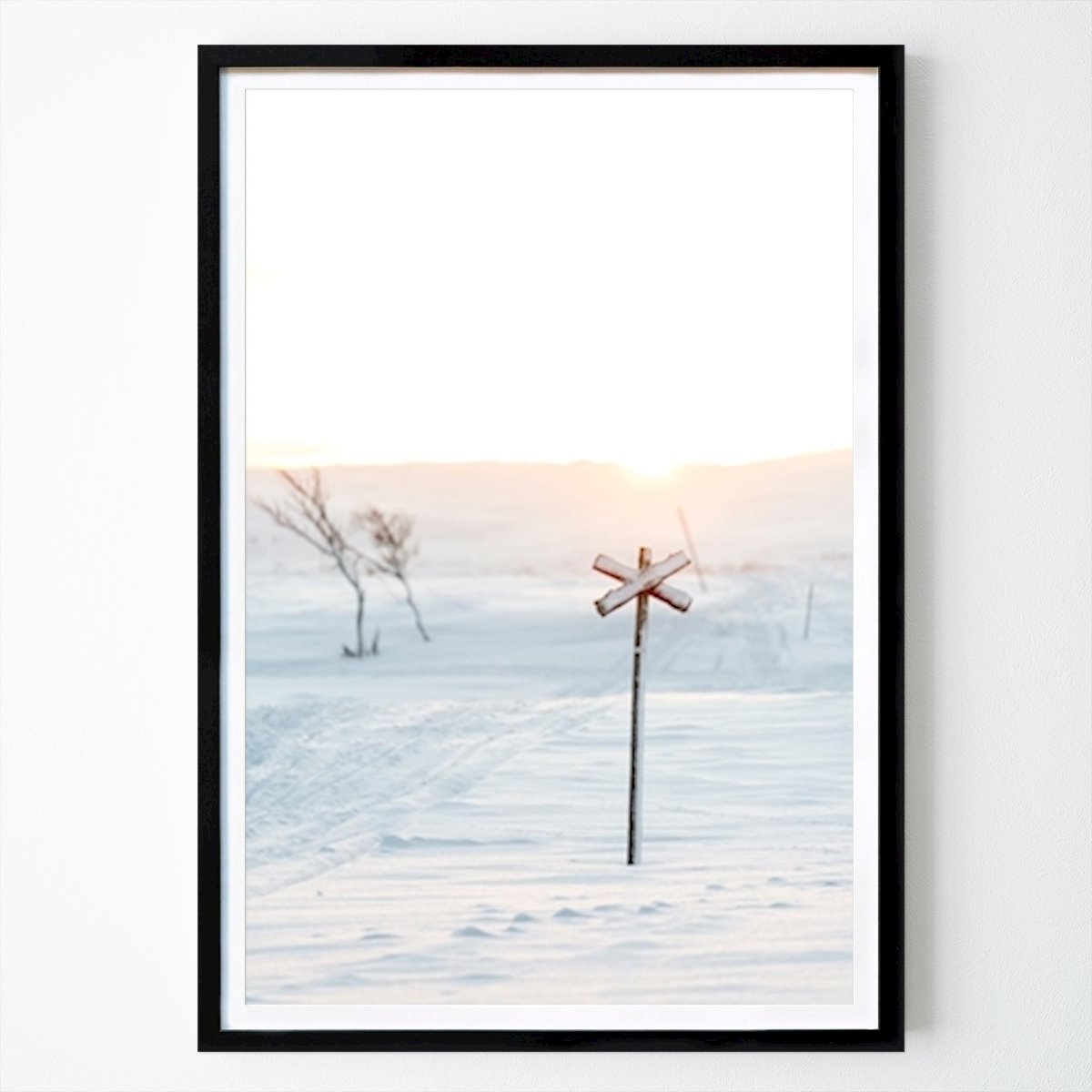 Natur Poster: Ledkryss i soluppgång av Josefine Karlsson