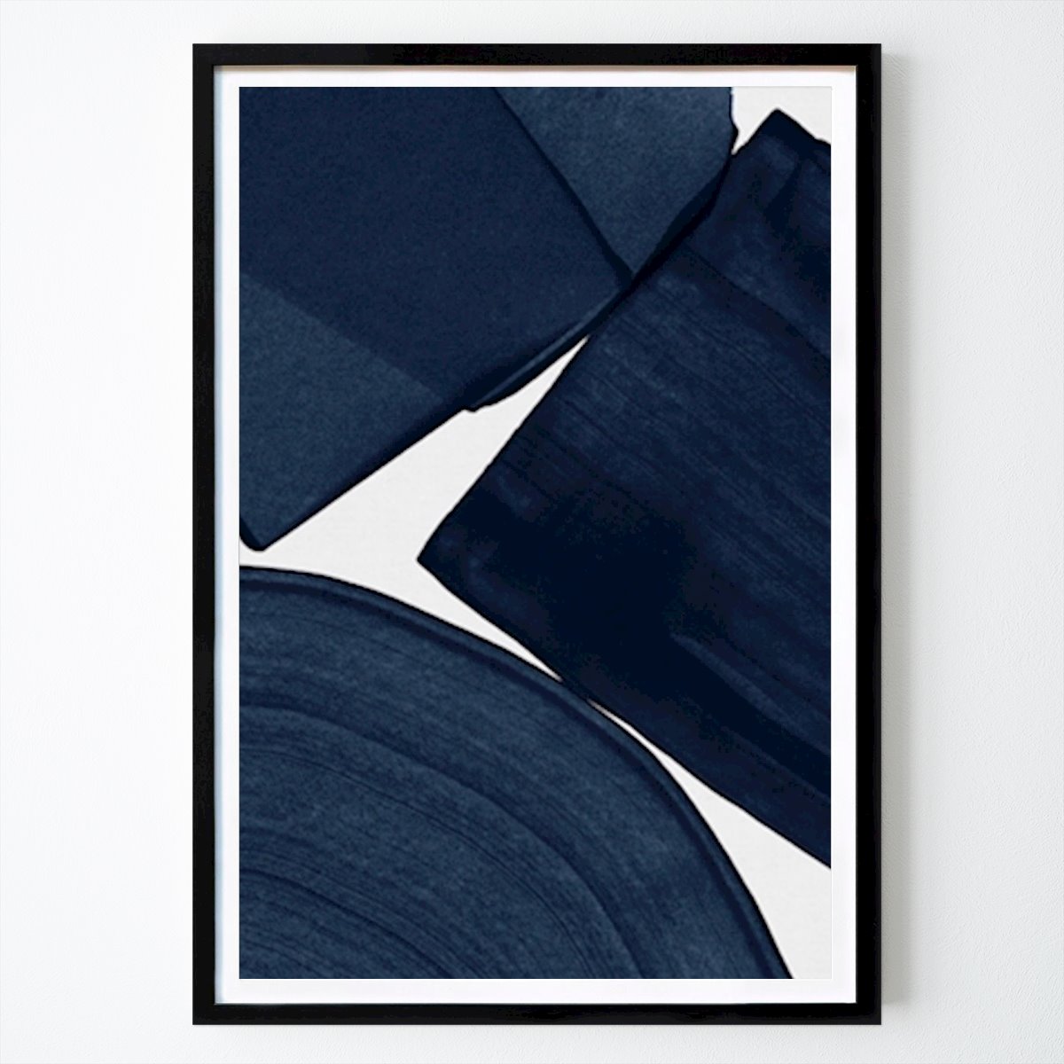 Abstract Poster: Minimalist Painting Blue II by Orara Studio