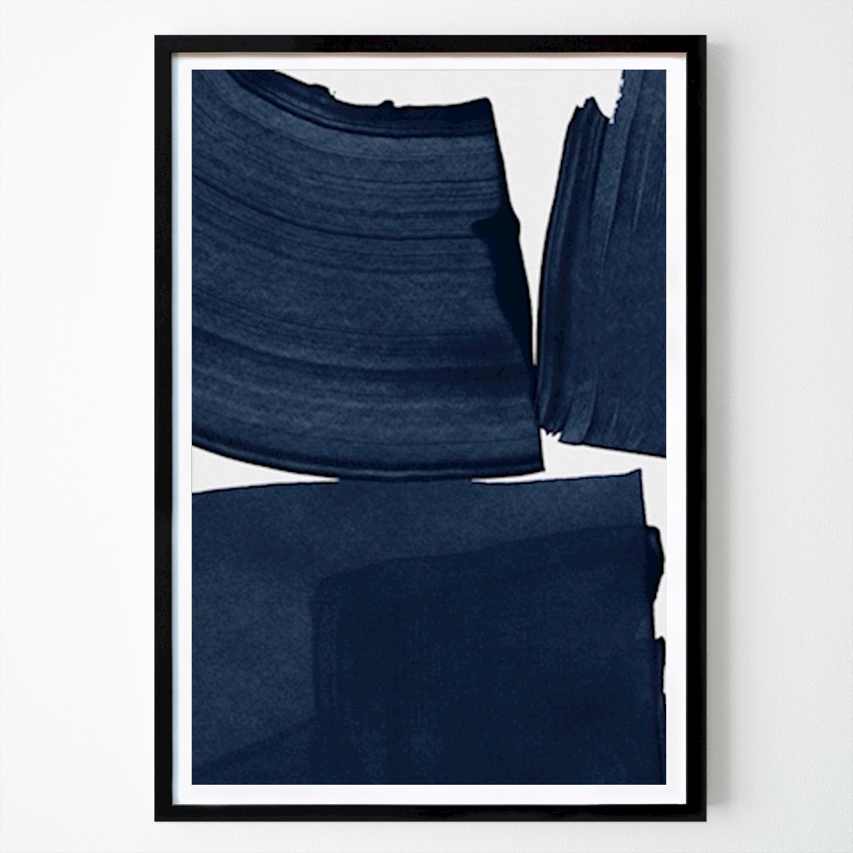 Abstract Poster: Minimalist Painting Blue I by Orara Studio