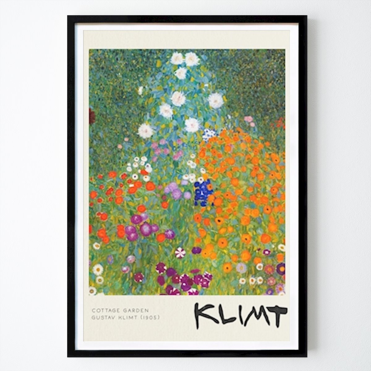 Retro & Vintage Poster: Cottage Garden - Gustav Klimt di Nook Vintage Archive