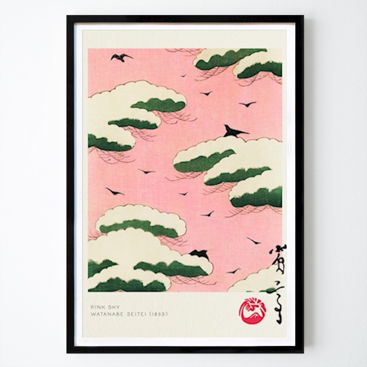 Póster: Cielo Rosa - Watanabe Seitei de Nook Vintage Archive