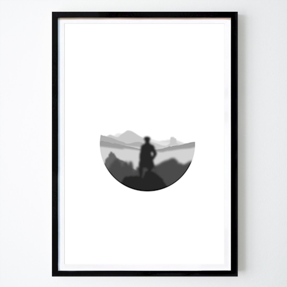 Abstract Poster: Wanderer above the Sea of Fog by Fummp.studio