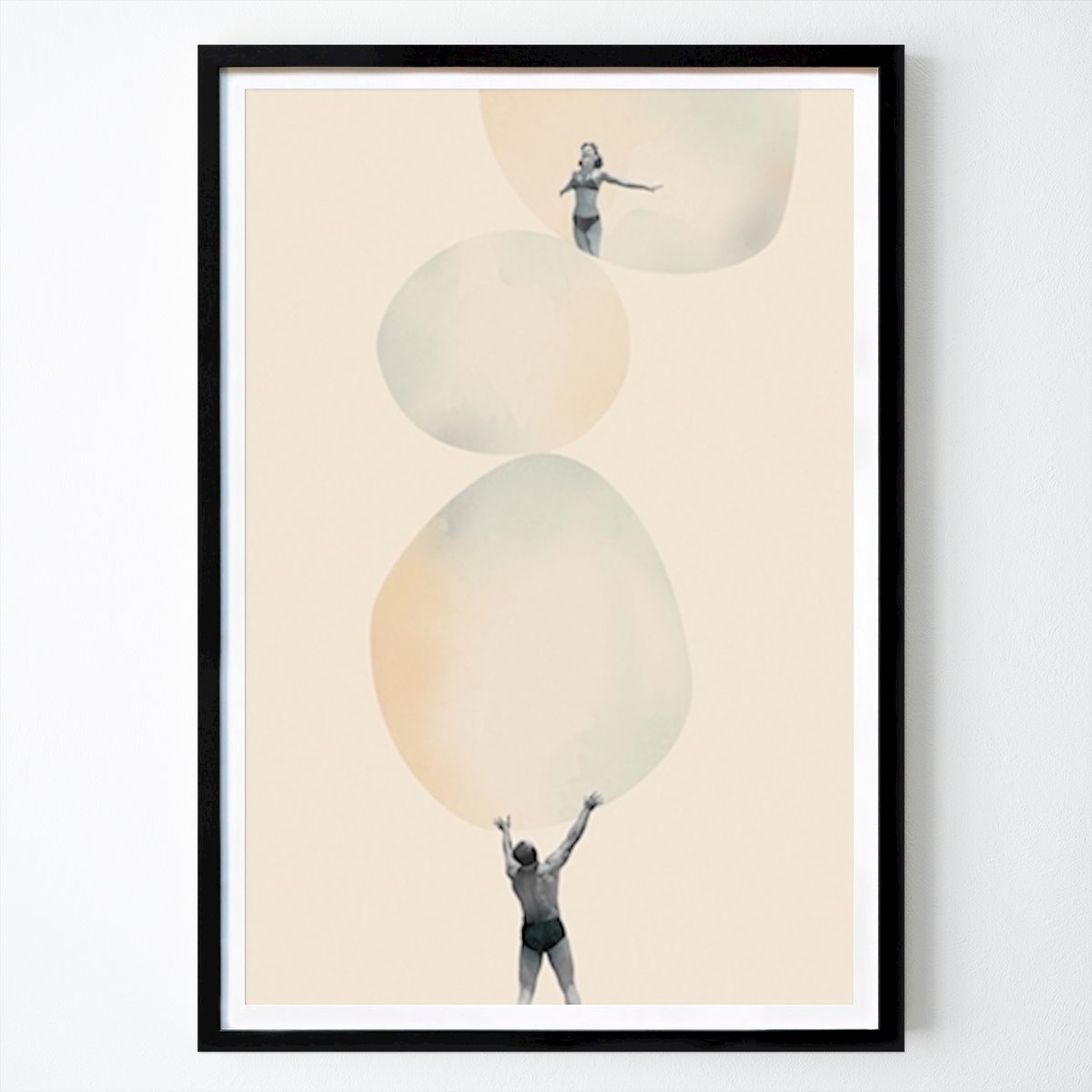 Abstract Poster: You make me feel everything by Maarten Léon