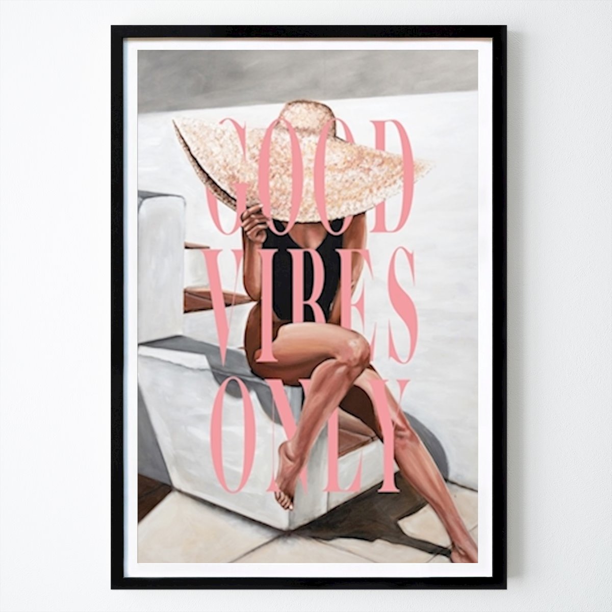 People & Portrait Poster: Good vibes only by Sofia Larsson