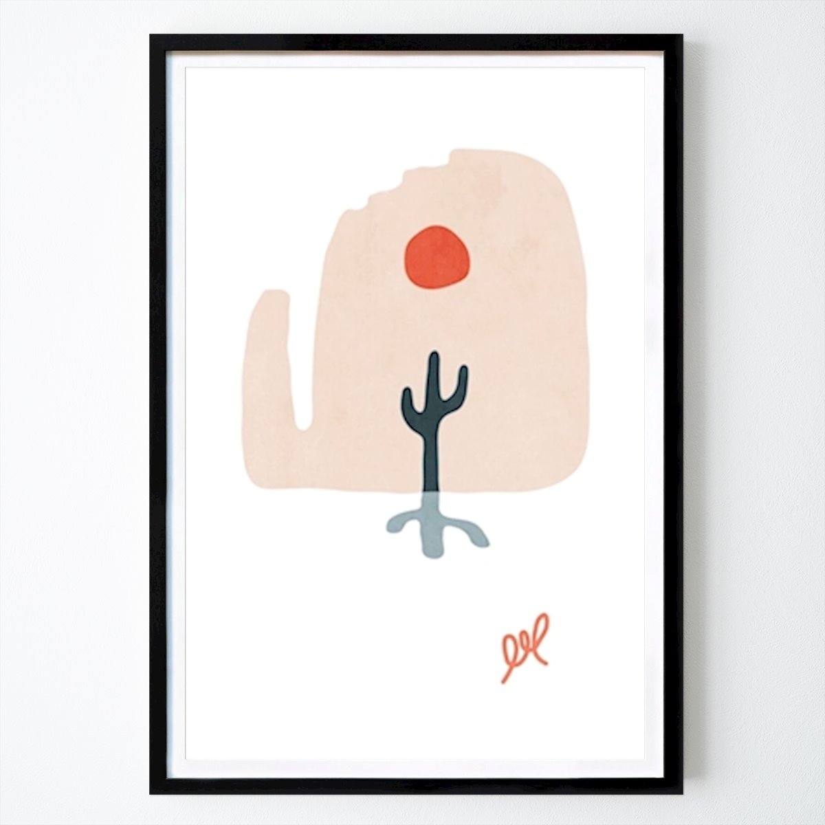 Abstract Poster: Desert Landscape Shapes by Amini54