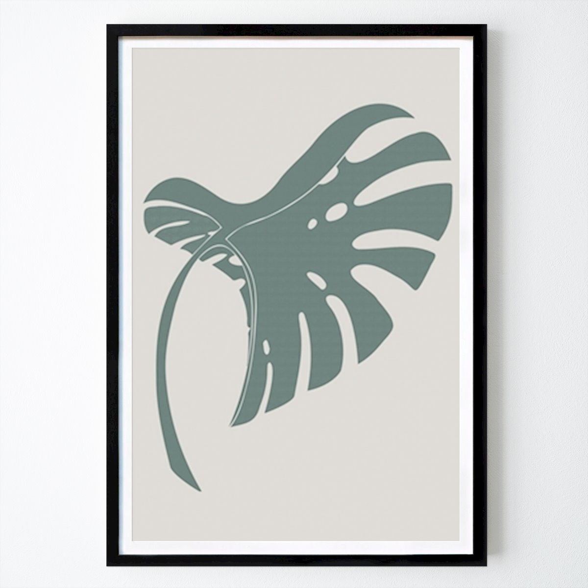 Botanical Poster: Monstera Bent Green by Studio One