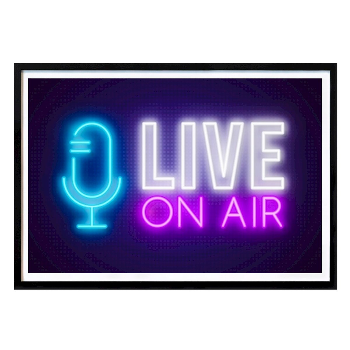 Retro & Vintage Poster: Live on Air Studio by FotoKonzepteDE