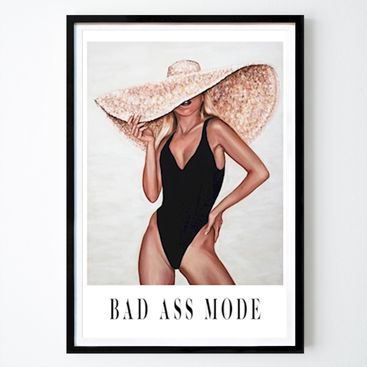 Mens & Portret Poster: Bad ass-modus van Sofia Larsson