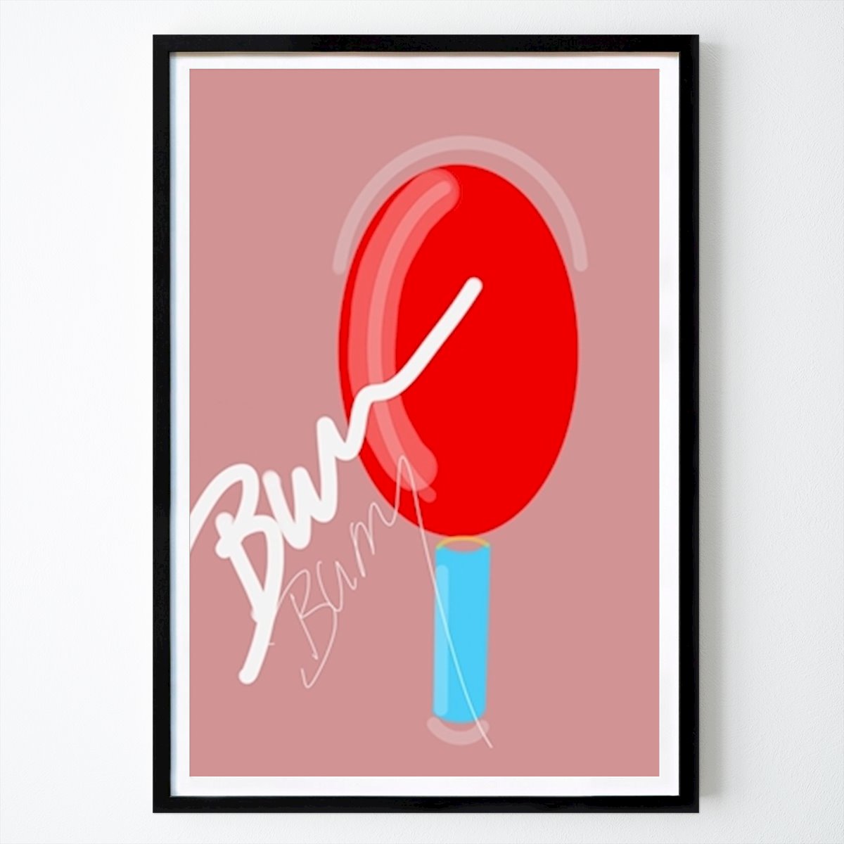 Rétro & Vintage Affiche: Crème glacée rouge par Ute Arnold