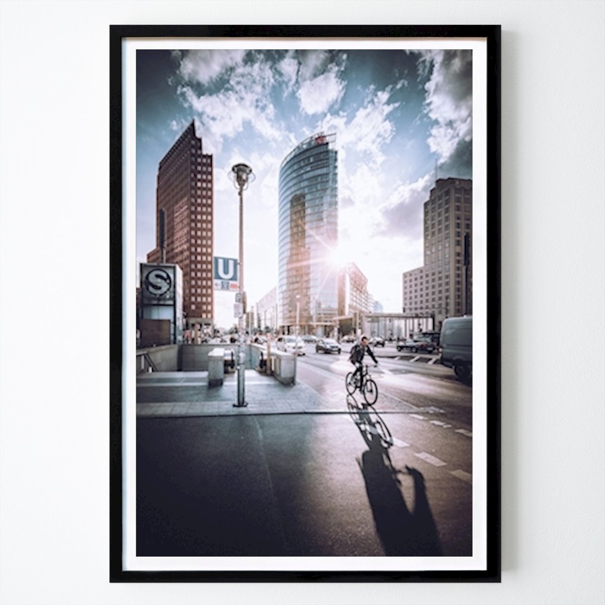 Berlín Póster: Puesta de sol en Potsdamer Platz de Jan Hennig