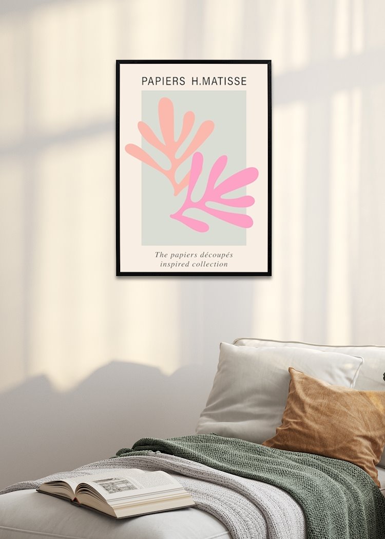 Matisse udskæring plakat af Emme Printler