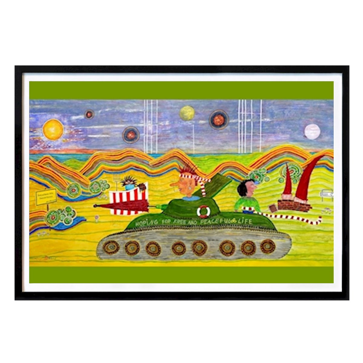 Italien Poster: Panzerpunkaren av Rosa Schaf