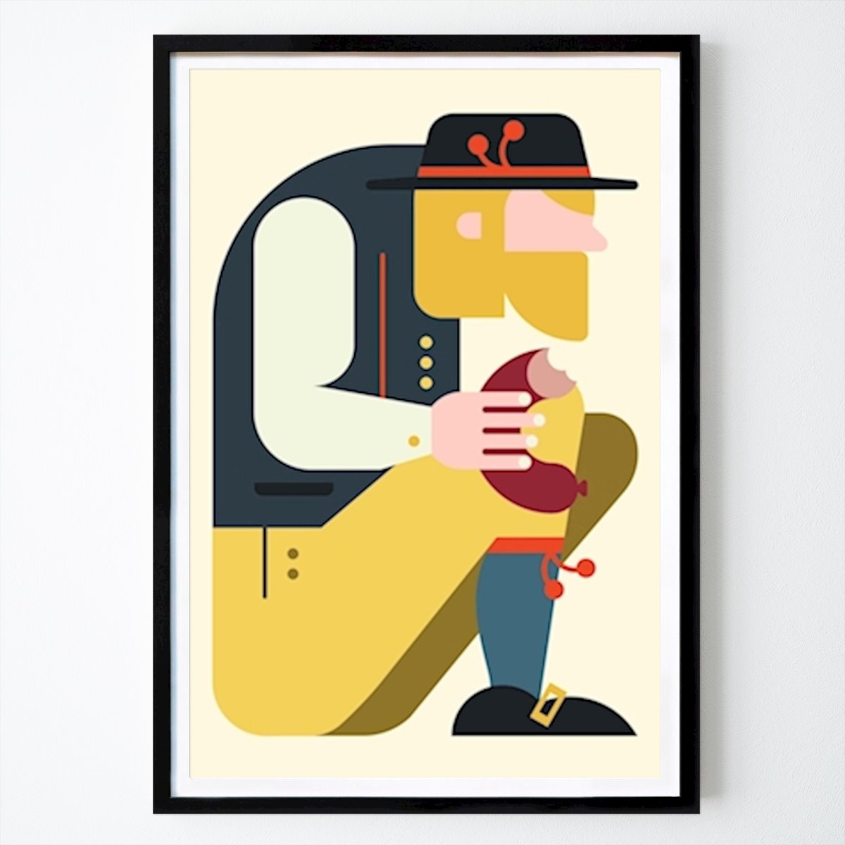 Retro & Vintage Póster: Korvmasen de Dalarna de U E Östholm | Dalating Designverk