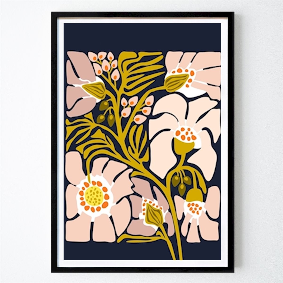 Fleurs & Plantes Affiche: Illustration d’une fleur de jardin par DESIGN d ́annick