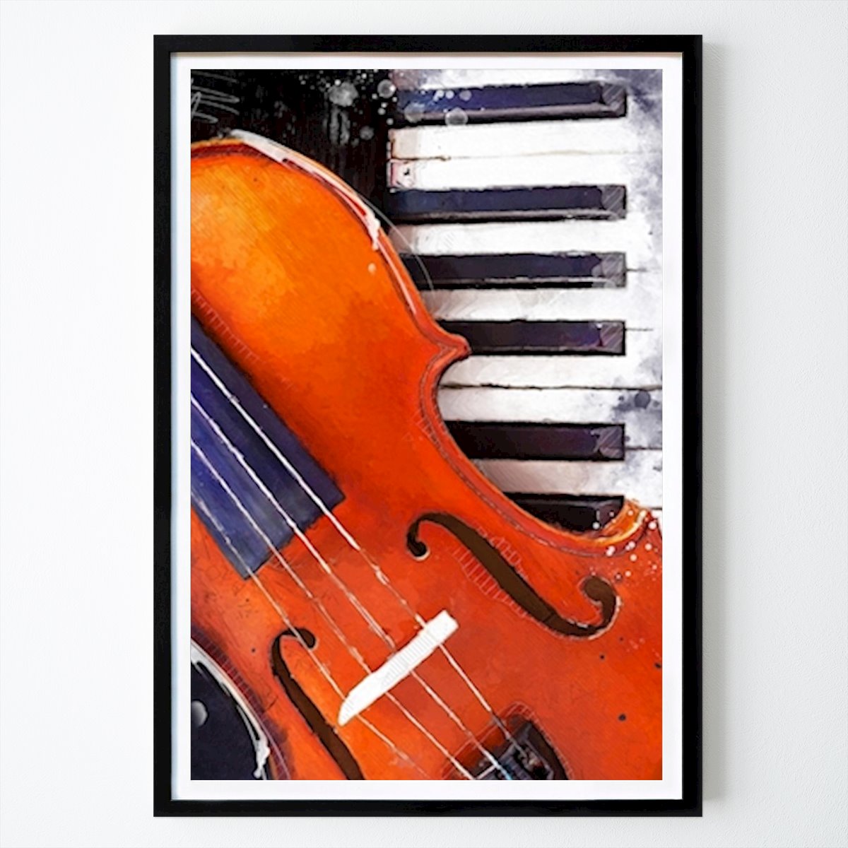Music Poster: Violin and piano by Justyna Jaszke