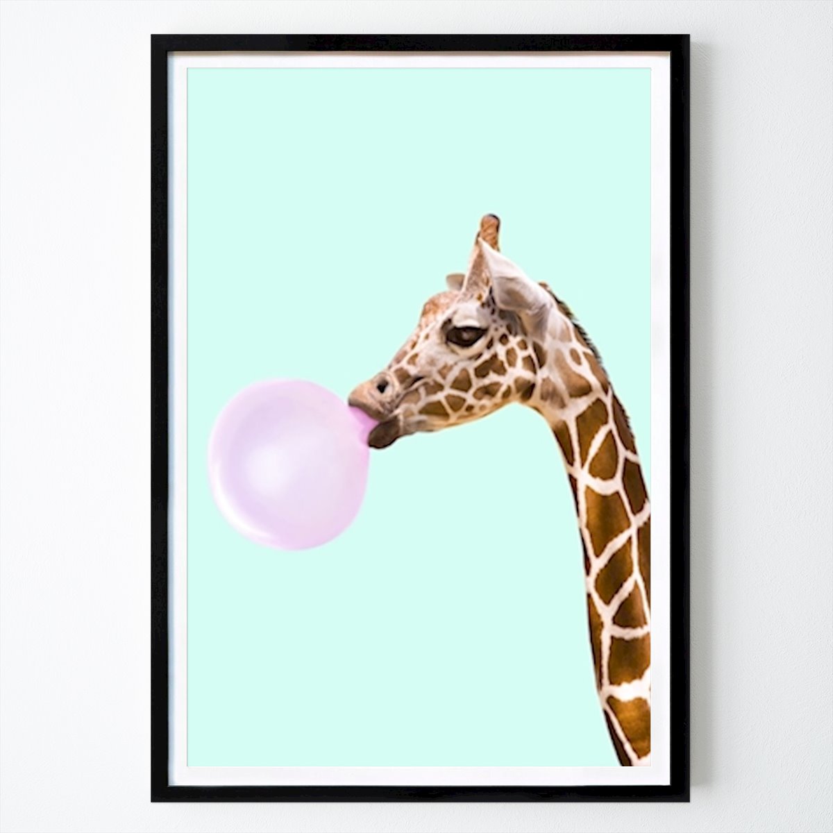 Pop Art Poster: Giraffe by Paul Fuentes