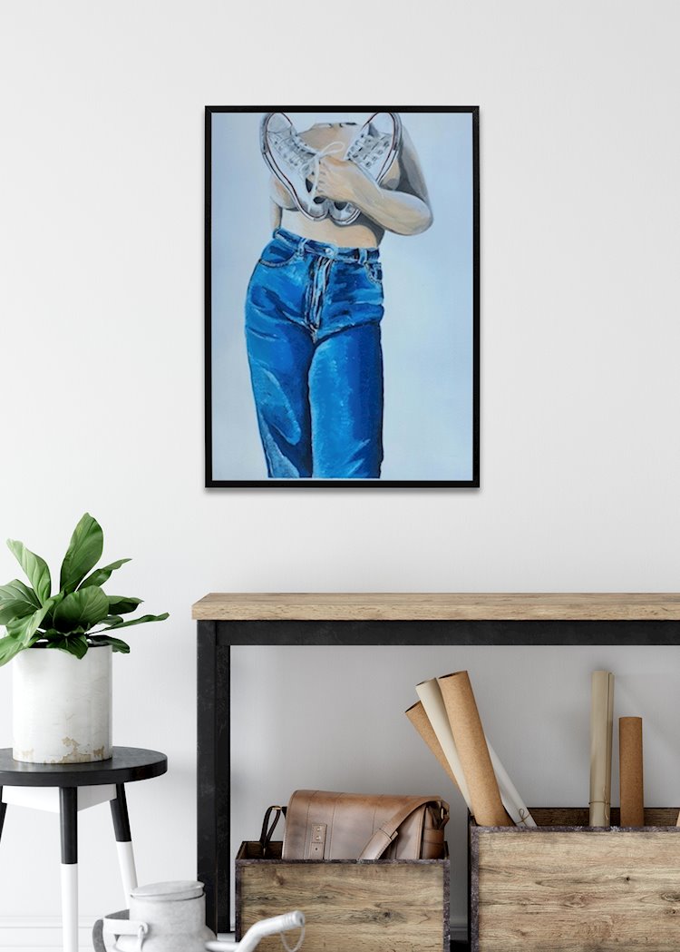 Correspondiente a nombre de raíz Converse and Jeans posters & prints by Maja Roth - Printler