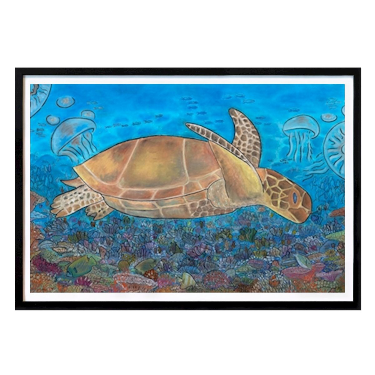 Nature Poster: The Green Sea Turtle by Nicolai Randsøe