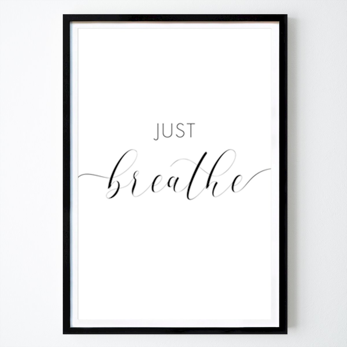 Frases Póster: Just breathe de Nouveau Prints