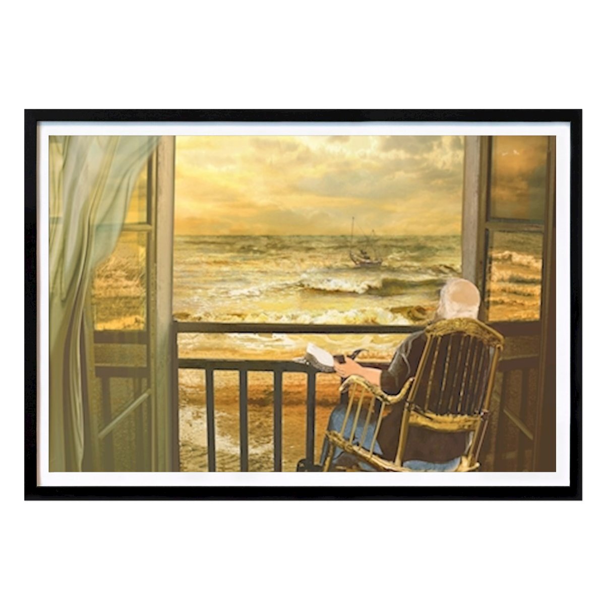 Luonto Juliste: Vanha mies ja meri tekijänä Anne Weirich