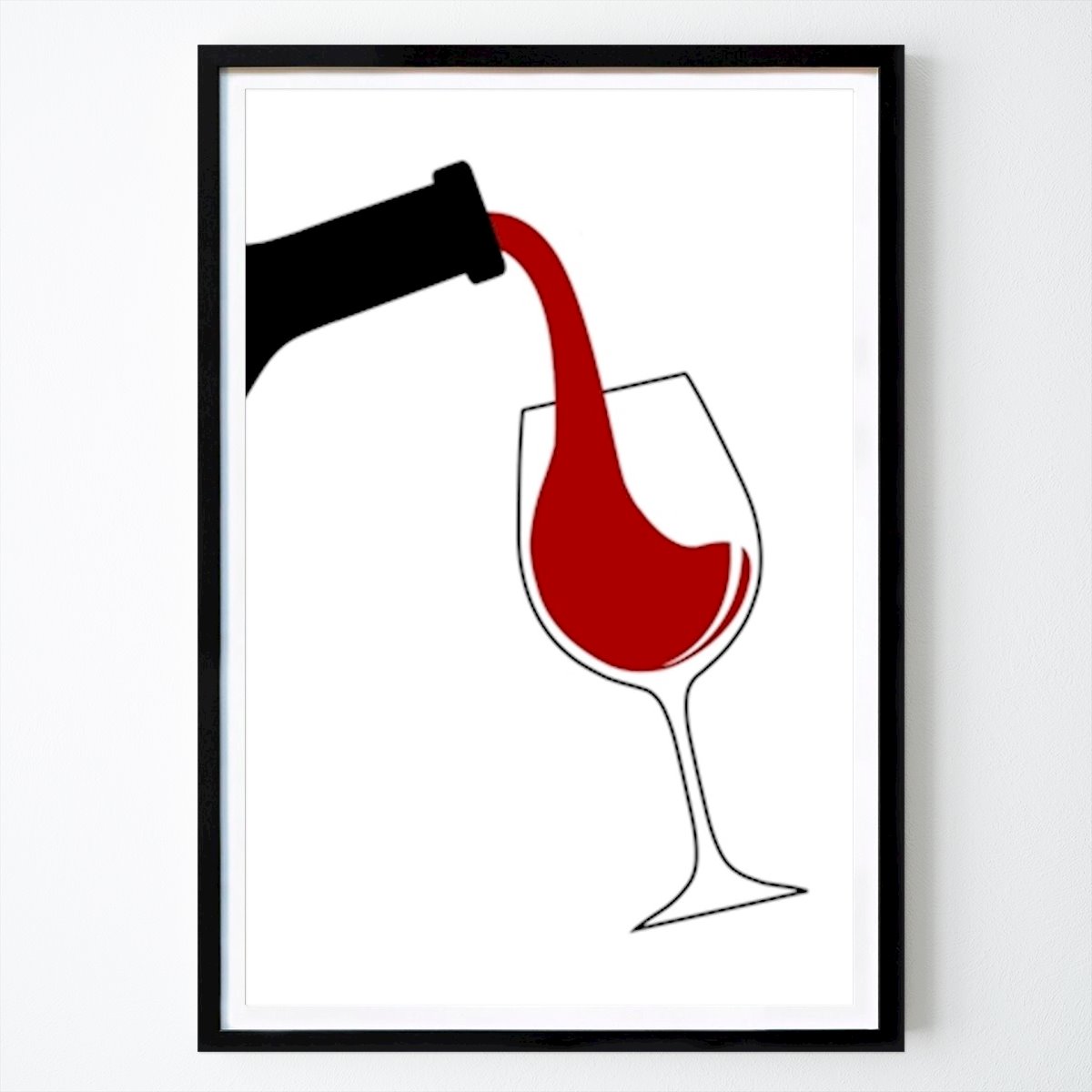 Kitchen Poster: Pouring red wine by Karin Lindström