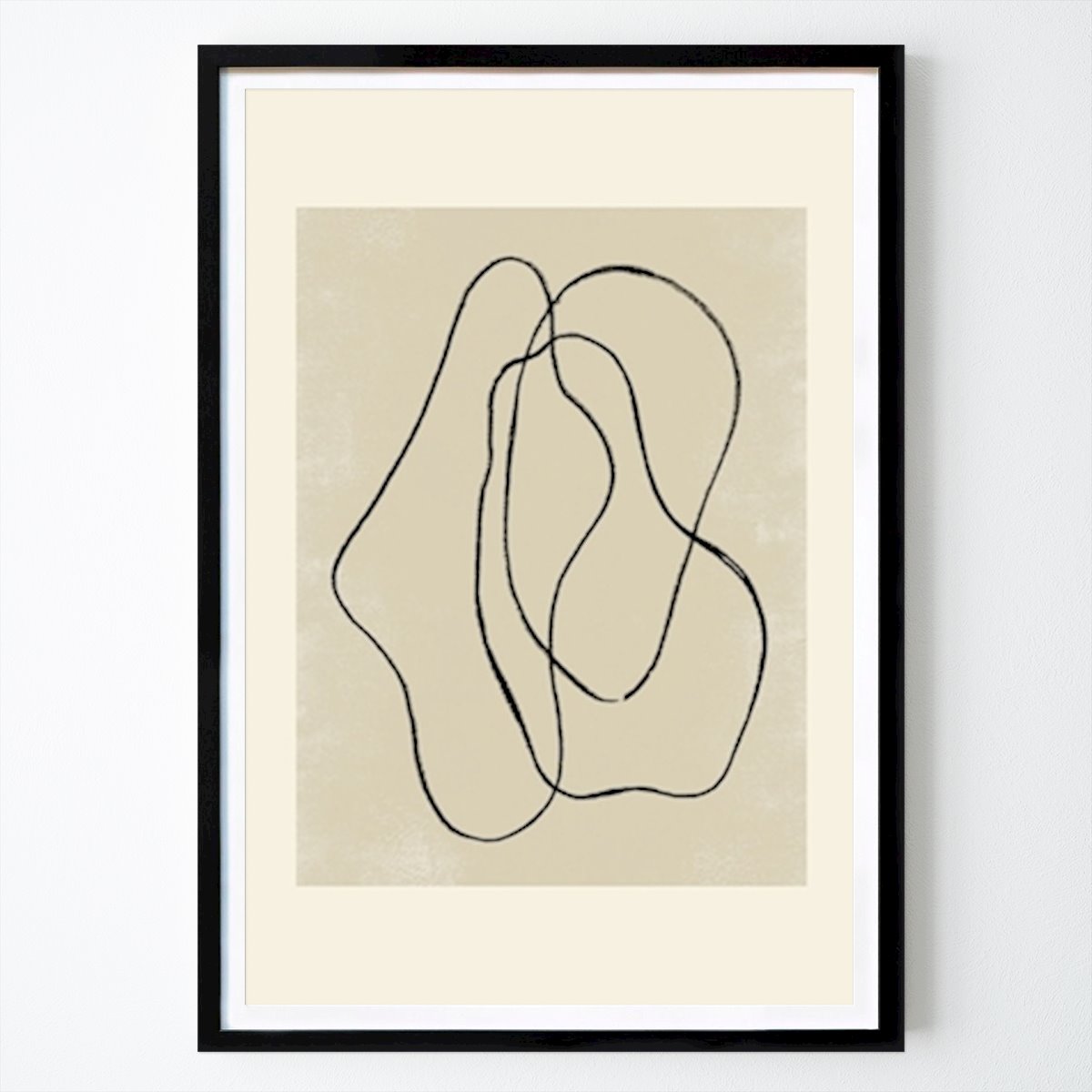 Abstracto Póster: Garabatos en grafito 1 de Nouveau Prints