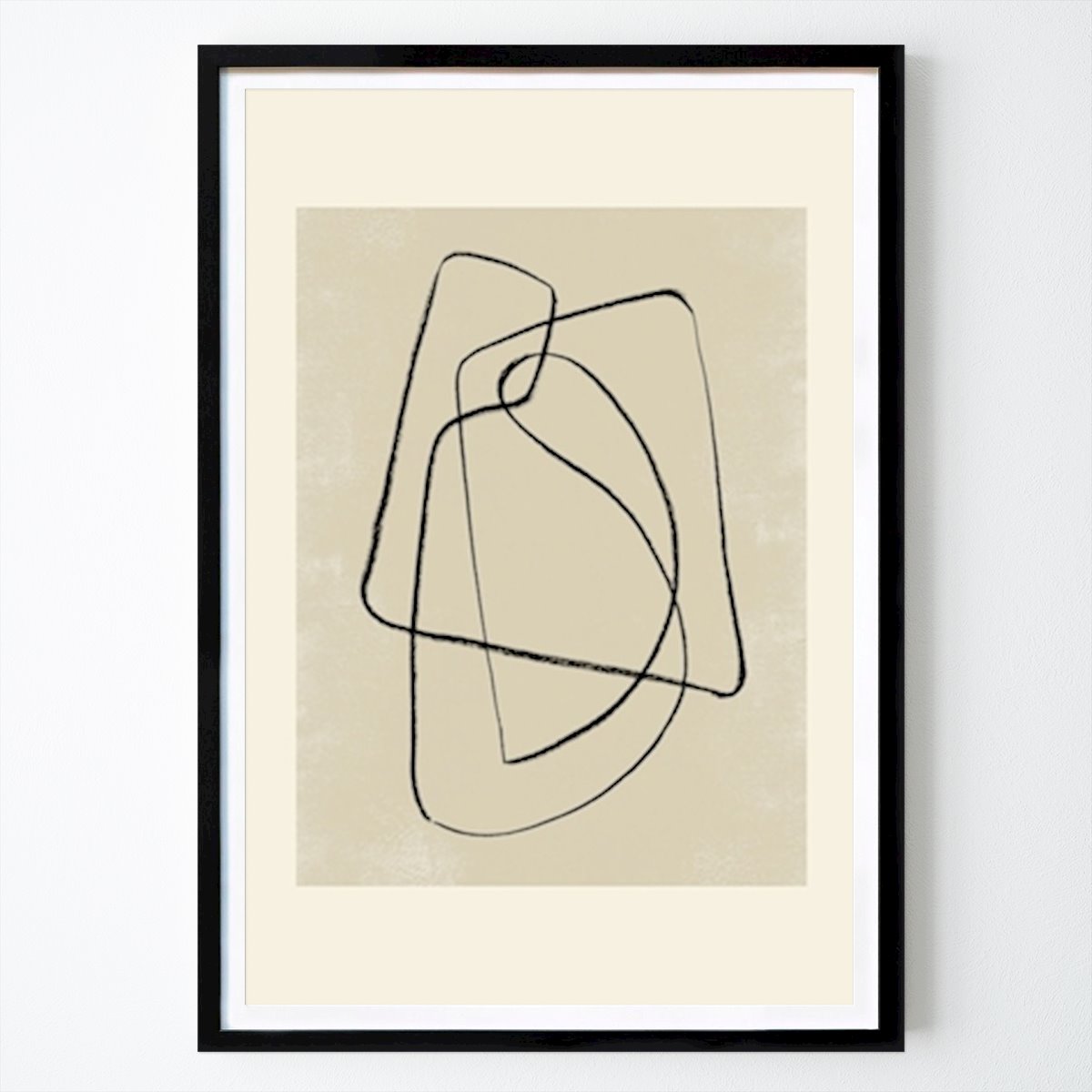 Abstracto Póster: Garabatos en grafito 2 de Nouveau Prints