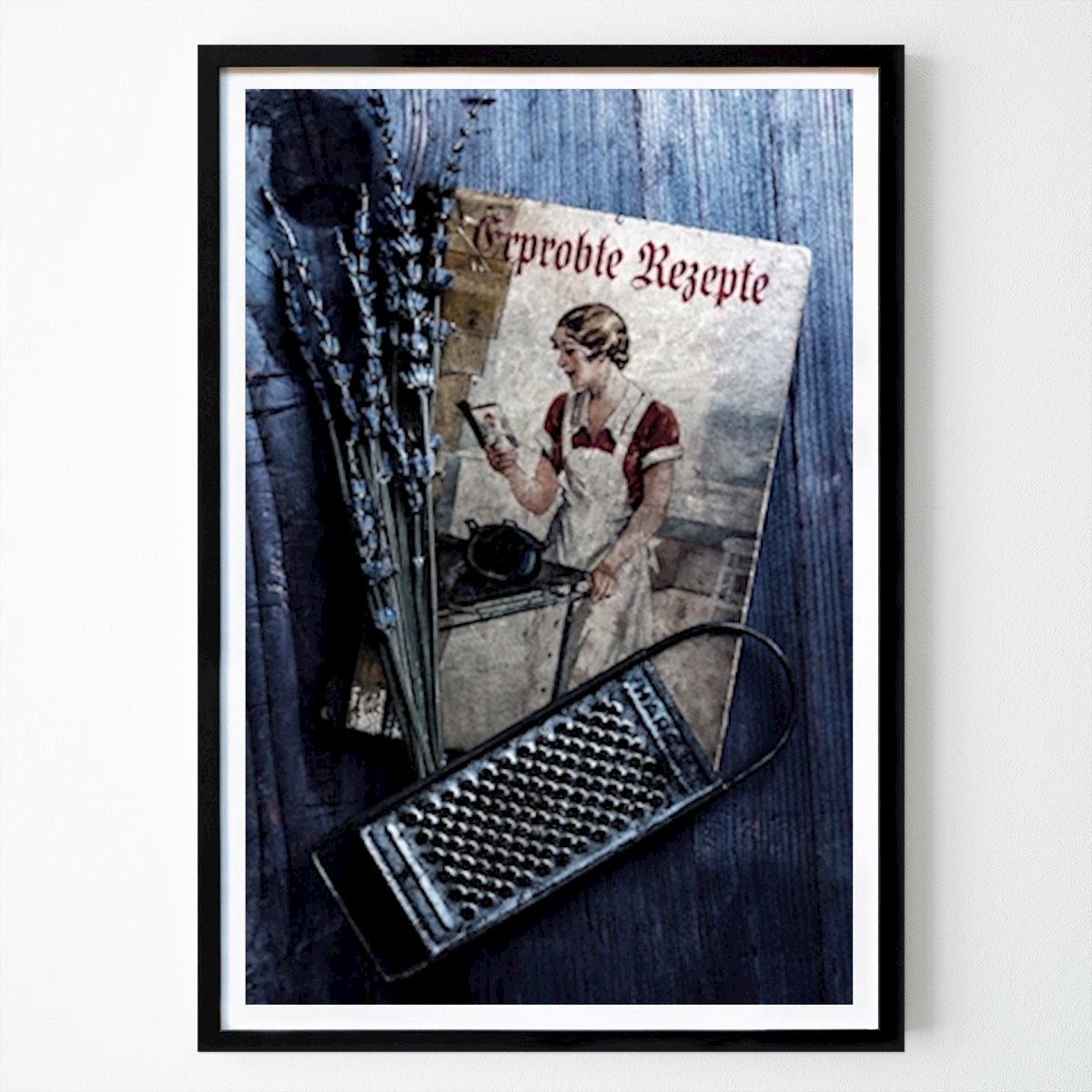 Kitchen Poster: Old cookery book by Jürgen Wiesler