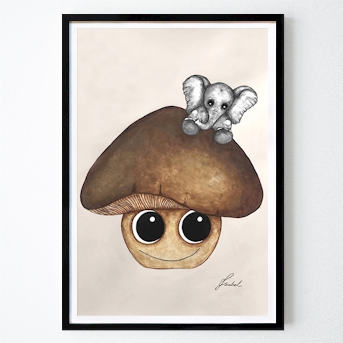 Barnrum Poster: Den lilla elefanten av Isabel S.