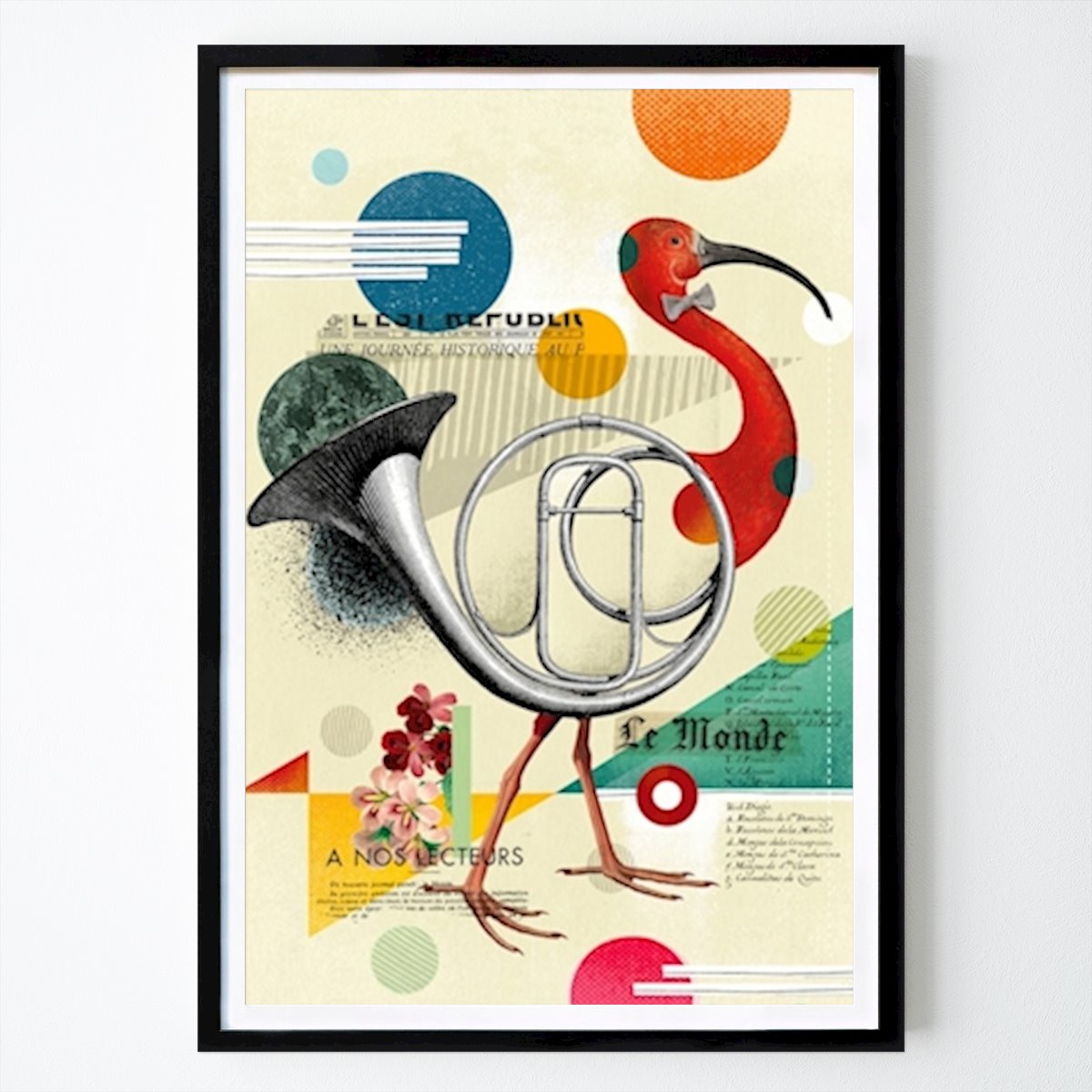 Pop Art Plakat: Trombonefugl av Beto Val