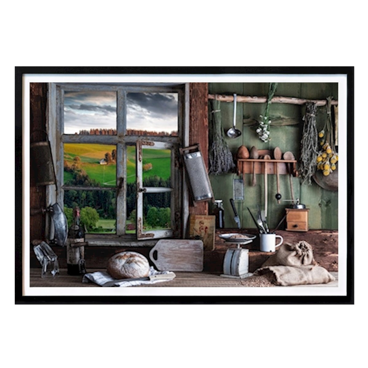 Kitchen Poster: Farmer's kitchen by Jürgen Wiesler
