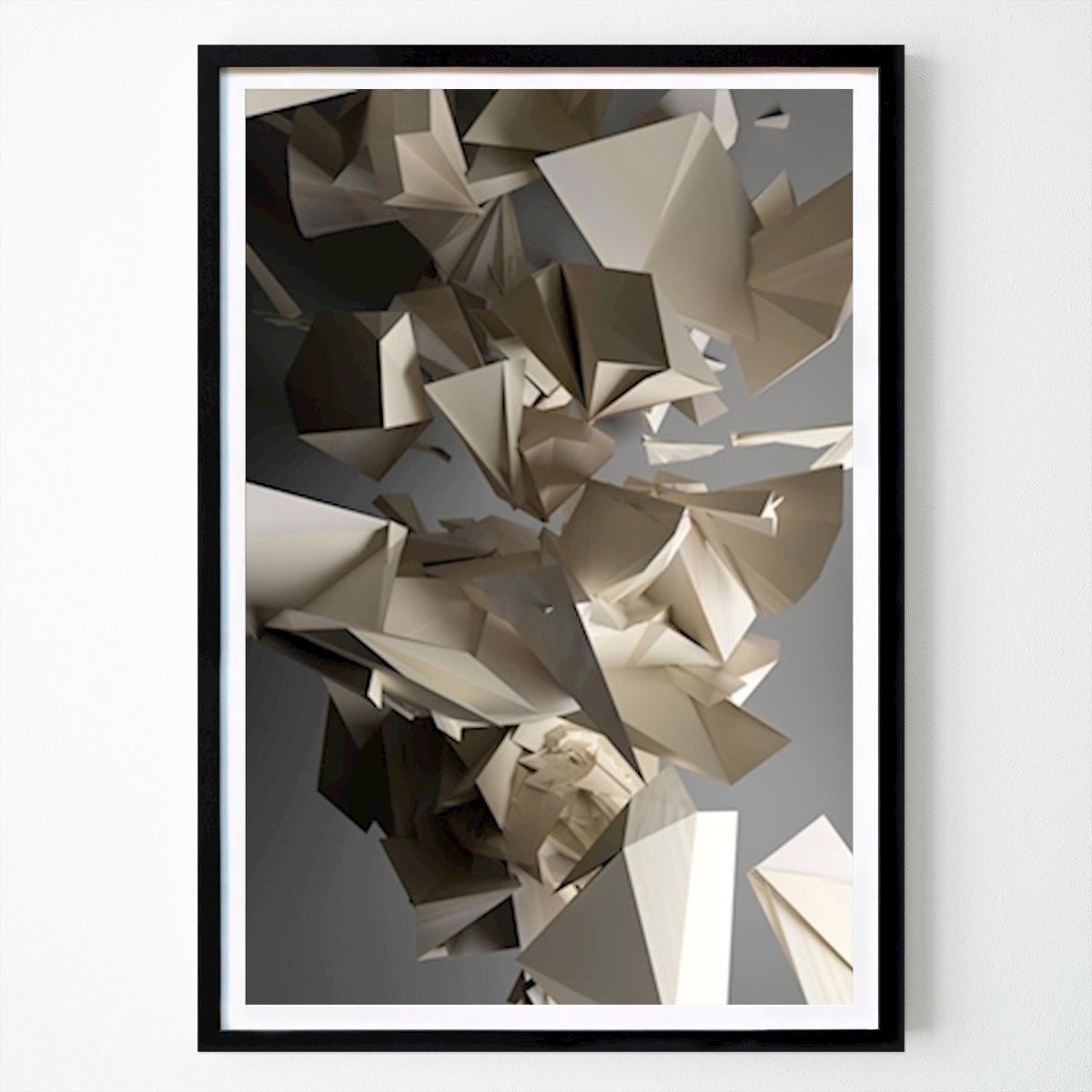 Abstraktes Poster: BTTB (Zurück zu den Basics) von Vincent Muller