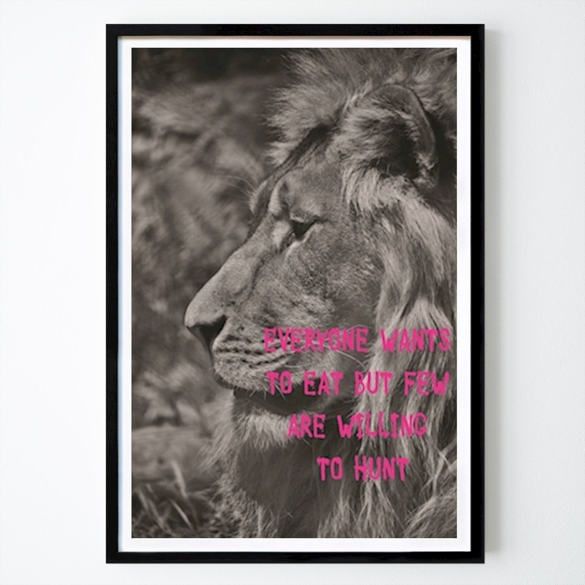 Kitchen Poster: Lion Poster by Lars Gustafsson